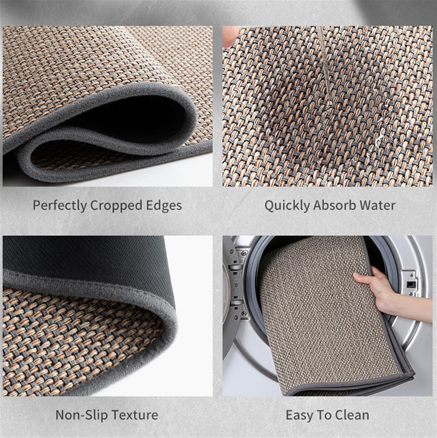 Woven Indoor Door Mats - Polypropylene Fibre, Non-Slip, Machine Washable, view 4