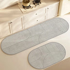 Kitchen & Bath Mat Diatomite Velvet Look - Super Absorbent, Washable, view 2