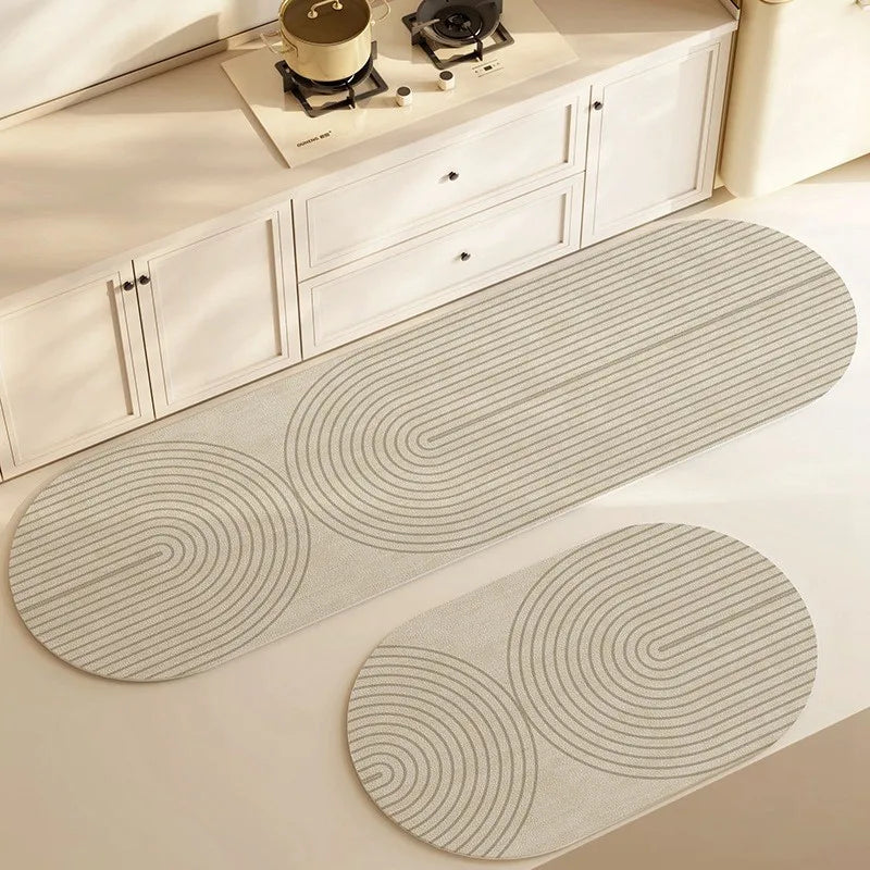 Kitchen & Bath Mat Diatomite Velvet Look - Super Absorbent, Washable, view 3