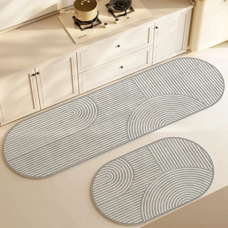 Kitchen & Bath Mat Diatomite Velvet Look - Super Absorbent, Washable, view 8