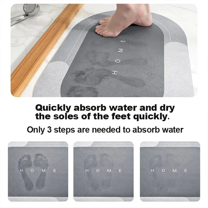 Instant Water Absorbent Floor Mat - Non-Slip Rubber, Anti-Skid, Hygienic, view 4