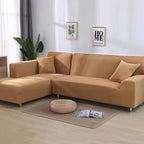 Velvet Stretch Sofa Cover for Living Room - Brushed Fabric, Machine Washable, view 12
