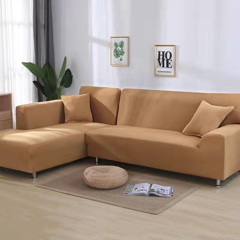 Velvet Stretch Sofa Cover for Living Room - Brushed Fabric, Machine Washable, view 12
