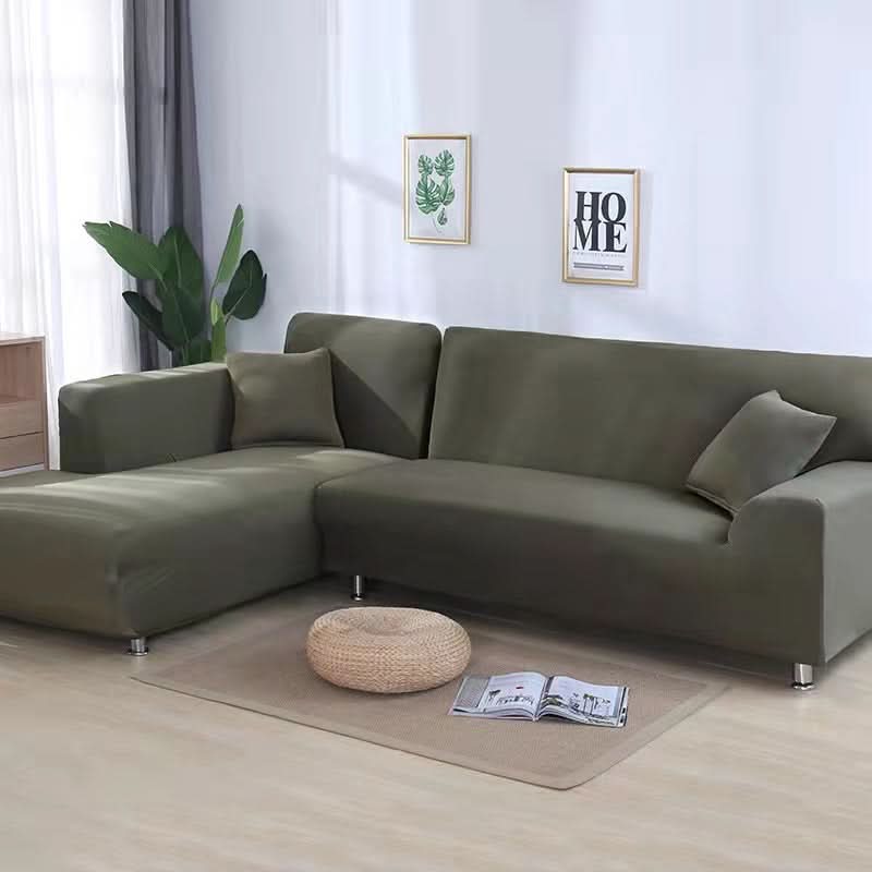 Velvet Stretch Sofa Cover for Living Room - Brushed Fabric, Machine Washable, view 22