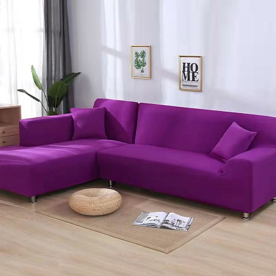Velvet Stretch Sofa Cover for Living Room - Brushed Fabric, Machine Washable, view 28
