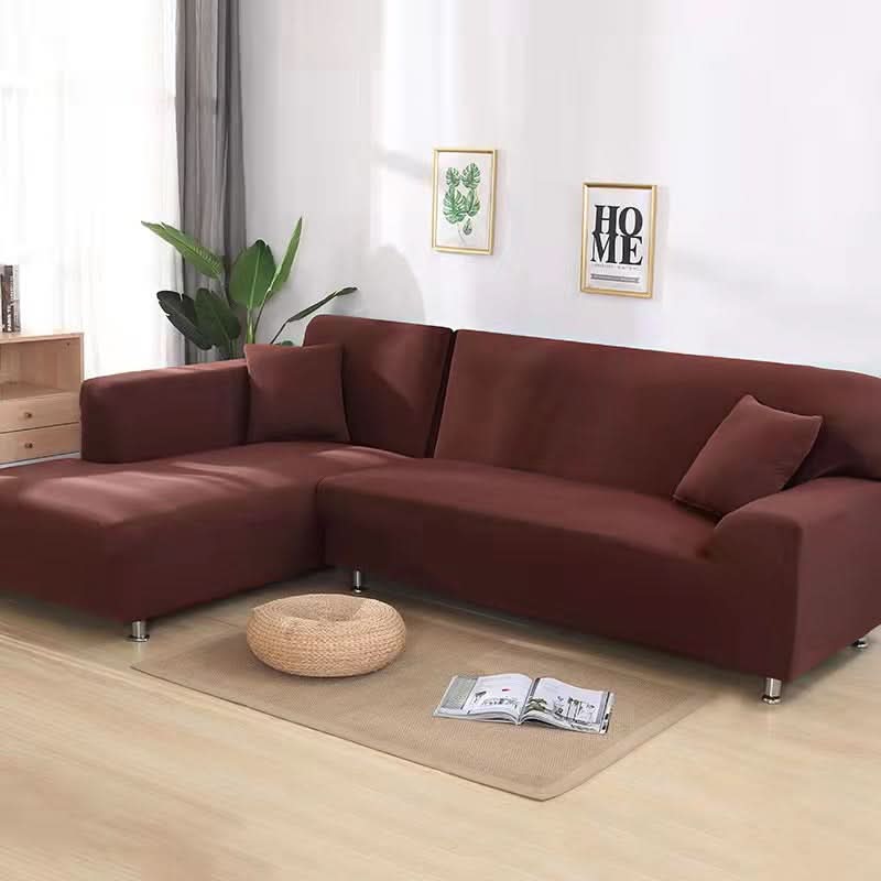 Velvet Stretch Sofa Cover for Living Room - Brushed Fabric, Machine Washable, view 9