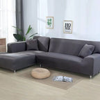 Velvet Stretch Sofa Cover for Living Room - Brushed Fabric, Machine Washable