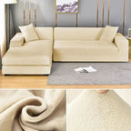 Elastic Velvet Sofa Cover for Living Room - Machine Washable, Anti-Slip, view 11