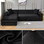 Elastic Velvet Sofa Cover for Living Room - Machine Washable, Anti-Slip, view 20