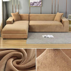 Elastic Velvet Sofa Cover for Living Room - Machine Washable, Anti-Slip, view 24