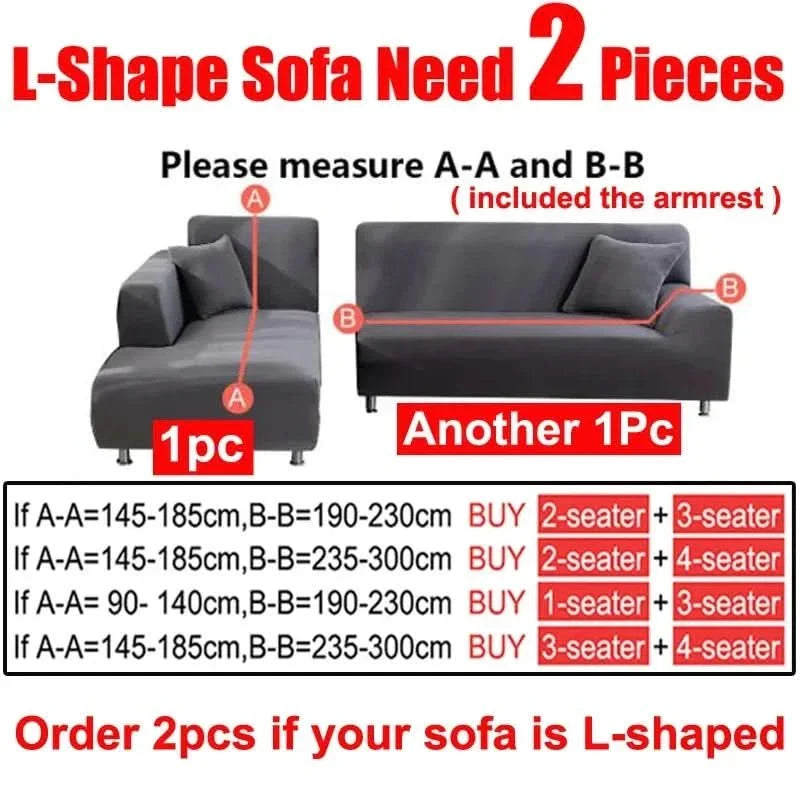 Elastic Velvet Sofa Cover for Living Room - Machine Washable, Anti-Slip, view 3