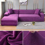 Elastic Velvet Sofa Cover for Living Room - Machine Washable, Anti-Slip, view 7