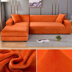 Elastic Velvet Sofa Cover for Living Room - Machine Washable, Anti-Slip, view 9