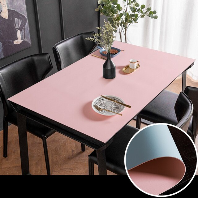 Nordic Minimalist Waterproof Table Protector Mat - PVC, TPU Leather, view 12