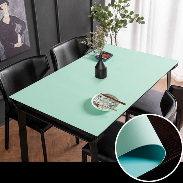 Nordic Minimalist Waterproof Table Protector Mat - PVC, TPU Leather, view 14