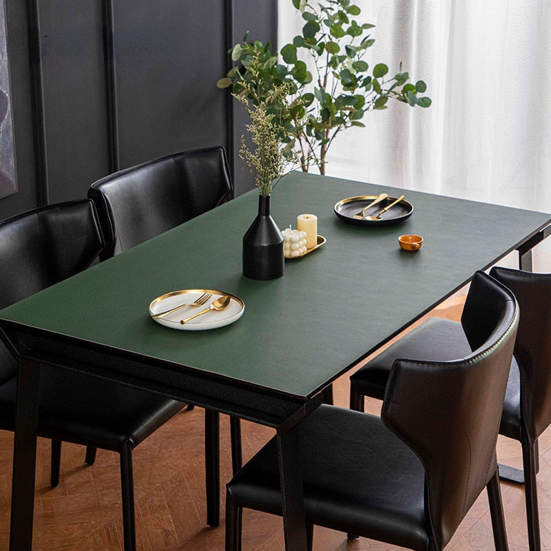 Nordic Minimalist Waterproof Table Protector Mat - PVC, TPU Leather, view 4