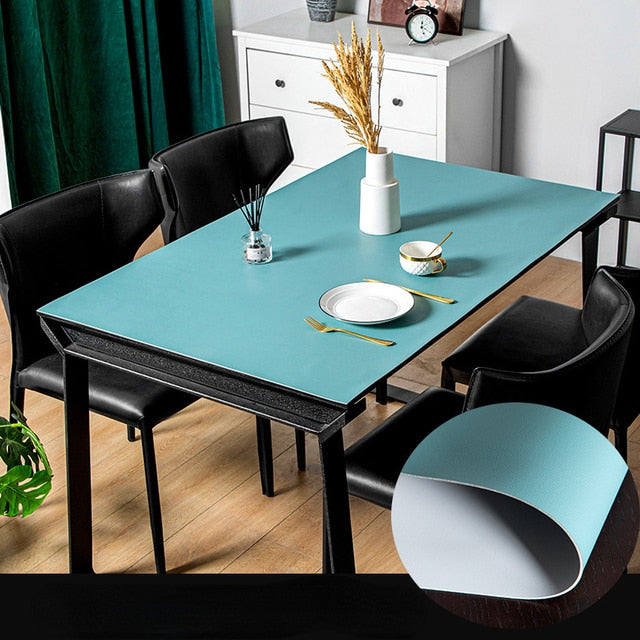 Nordic Minimalist Waterproof Table Protector Mat - PVC, TPU Leather, view 5