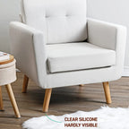 Silicone Chair Leg Floor Protector for Furniture - Transparent, Round Shape, view 2