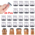 Silicone Chair Leg Floor Protector for Furniture - Transparent, Round Shape, view 8