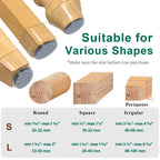 Silicone Chair Leg Floor Protector for Furniture - Transparent, Round Shape