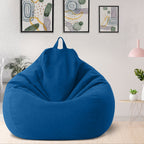 Luxury Linen Bean Bag for Indoor Lounging - Soft Polyester, Ergonomic Design, view 14