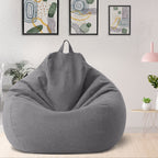 Luxury Linen Bean Bag for Indoor Lounging - Soft Polyester, Ergonomic Design, view 15
