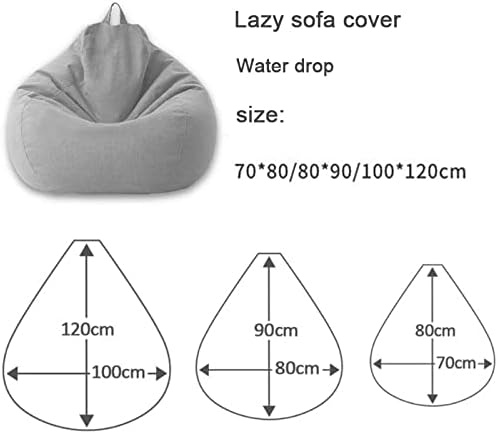 Luxury Linen Bean Bag for Indoor Lounging - Soft Polyester, Ergonomic Design, view 2