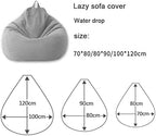 Luxury Linen Bean Bag for Indoor Lounging - Soft Polyester, Ergonomic Design, view 2