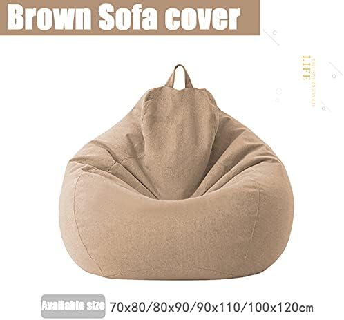 Luxury Linen Bean Bag for Indoor Lounging - Soft Polyester, Ergonomic Design, view 3
