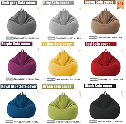 Luxury Linen Bean Bag for Indoor Lounging - Soft Polyester, Ergonomic Design, view 6
