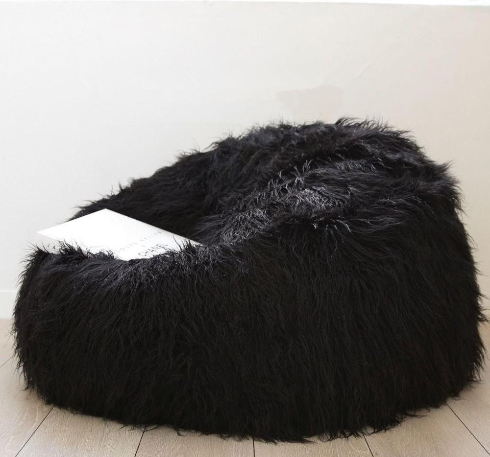 Bean Bag Sofa Chair for Home - Fur Cover, 85x110cm, No Filling, view 4