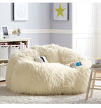Bean Bag Sofa Chair for Home - Fur Cover, 85x110cm, No Filling