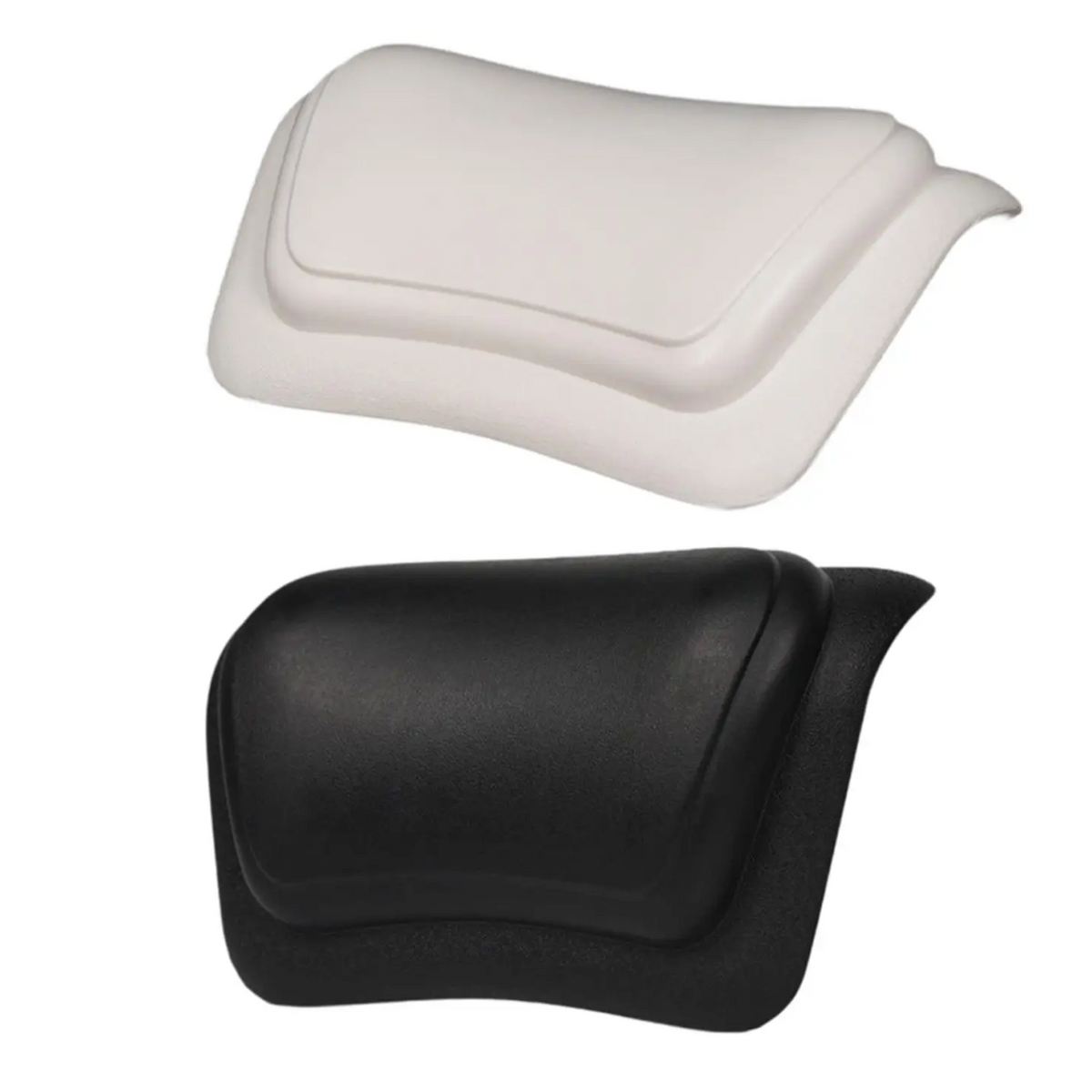 Non-Slip Bath Cushion with Silicone Foam and Waterproof PU Cover - White, view 6