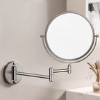 Rechargeable Wall-Mounted Shaving Mirror for Bathroom - 1X/10X, LED, Type-C, view 12