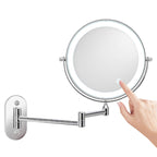 Rechargeable Wall-Mounted Shaving Mirror for Bathroom - 1X/10X, LED, Type-C, view 3
