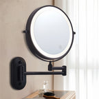 Rechargeable Wall-Mounted Shaving Mirror for Bathroom - 1X/10X, LED, Type-C, view 5