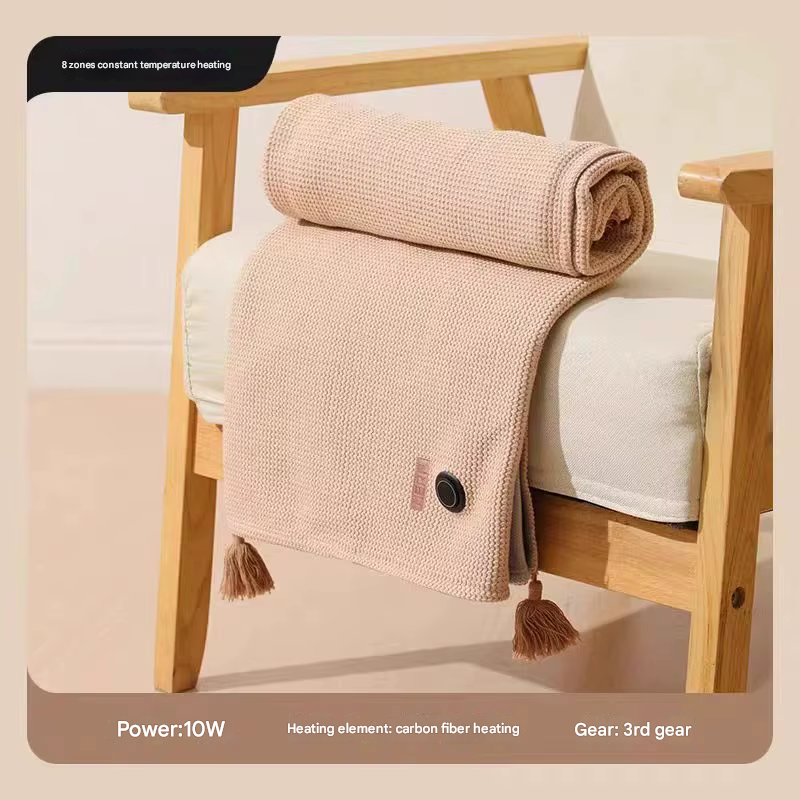 Rechargeable USB Travel Heating Blanket - 150x80cm, Non-Woven Fabric, view 7