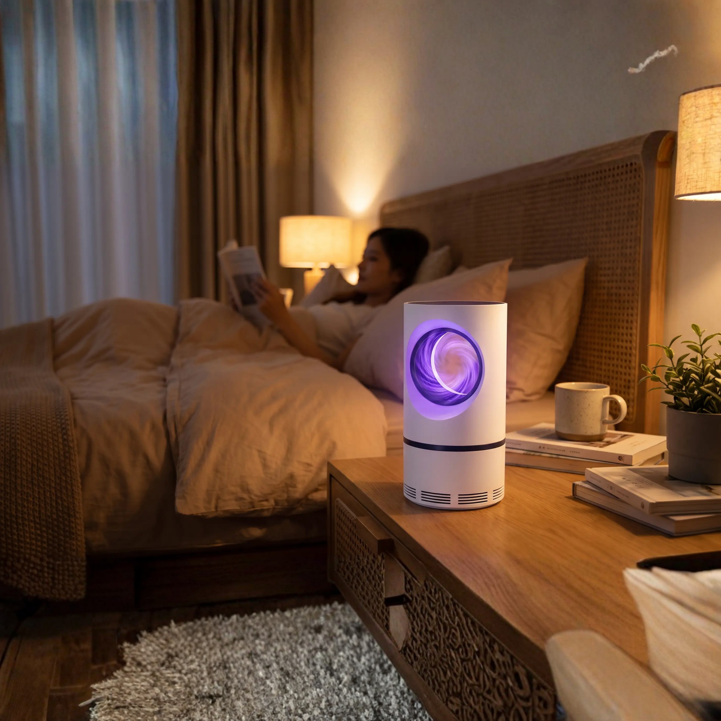 UV Light Insect Trap for Indoor/Outdoor Use - 368nm UV LED, USB Powered, view 2