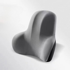 Ergonomic Memory Foam Lumbar Support Pillow - Breathable Velvet, 42.8x34cm