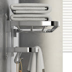 Chrome Bathroom Hardware Set Stainless Steel - Towel Rail, Hooks, Shelf, view 26