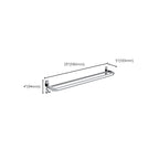 Chrome Bathroom Hardware Set Stainless Steel - Towel Rail, Hooks, Shelf, view 31