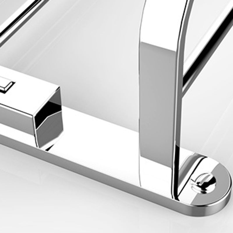 Chrome Bathroom Hardware Set Stainless Steel - Towel Rail, Hooks, Shelf, view 37