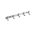 Chrome Bathroom Hardware Set Stainless Steel - Towel Rail, Hooks, Shelf, view 41