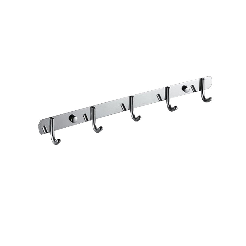 Chrome Bathroom Hardware Set Stainless Steel - Towel Rail, Hooks, Shelf, view 41