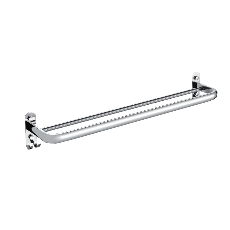 Chrome Bathroom Hardware Set Stainless Steel - Towel Rail, Hooks, Shelf, view 59