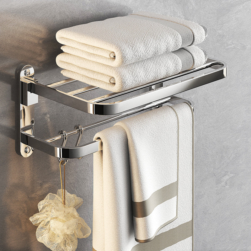 Chrome Bathroom Hardware Set Stainless Steel - Towel Rail, Hooks, Shelf, view 64