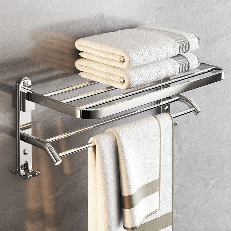Chrome Bathroom Hardware Set Stainless Steel - Towel Rail, Hooks, Shelf, view 68