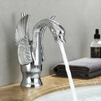 Golden Swan Single Handle Basin Faucet for Bathroom - Ceramic Valve, view 10