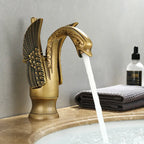 Golden Swan Single Handle Basin Faucet for Bathroom - Ceramic Valve, view 7