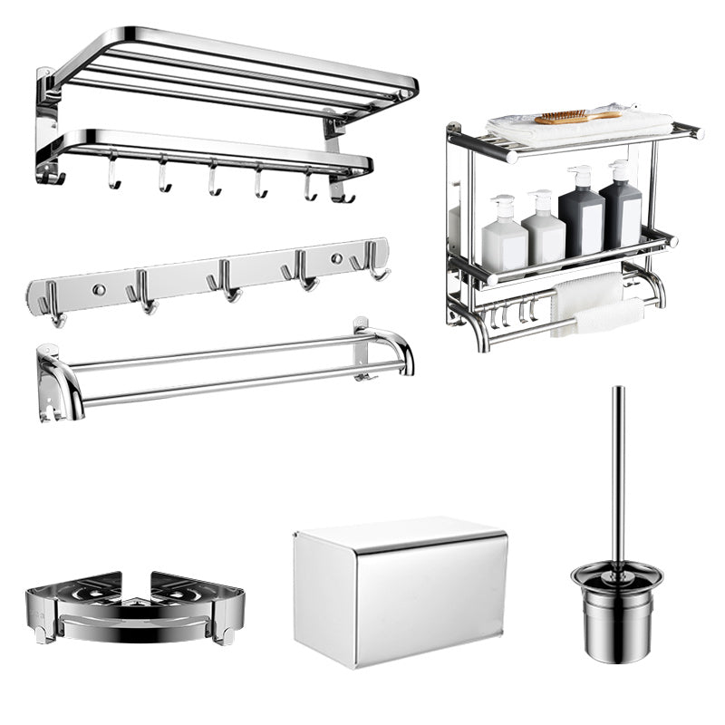 Contemporary Bathroom Accessory Set - Chrome-Plated Stainless Steel, view 12